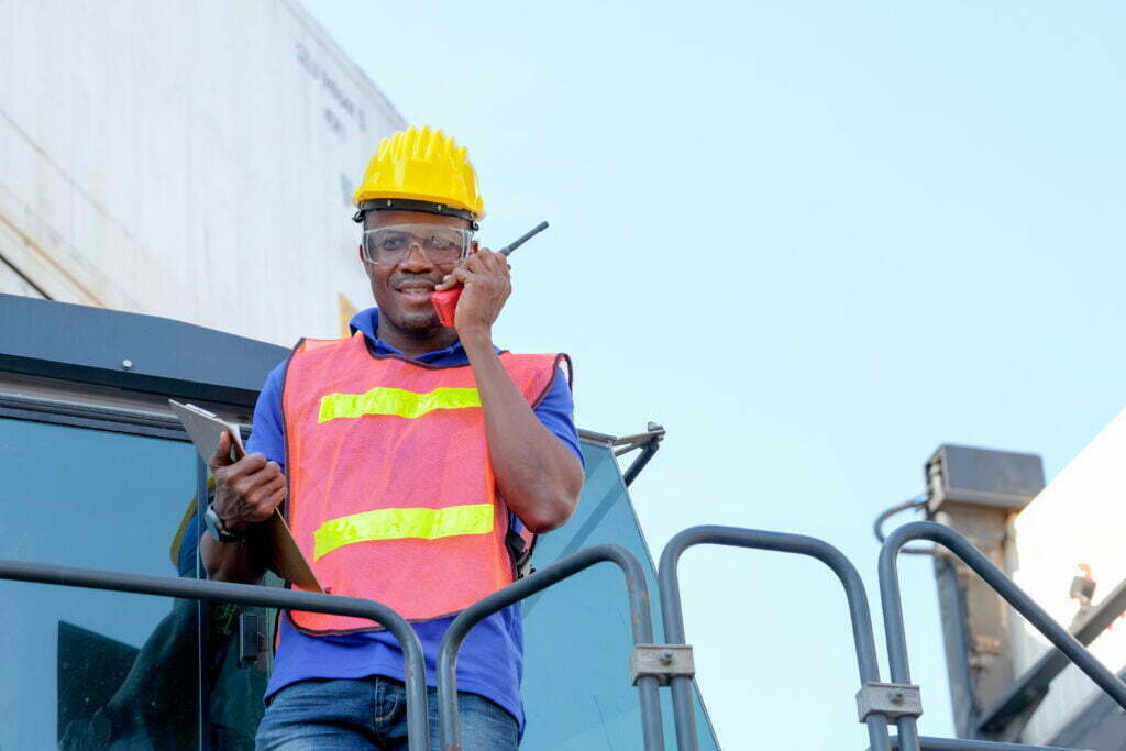 African Technician Worker Use Walky Talkie To Comm 2022 01 19 00 17 27 Utc 1024x683