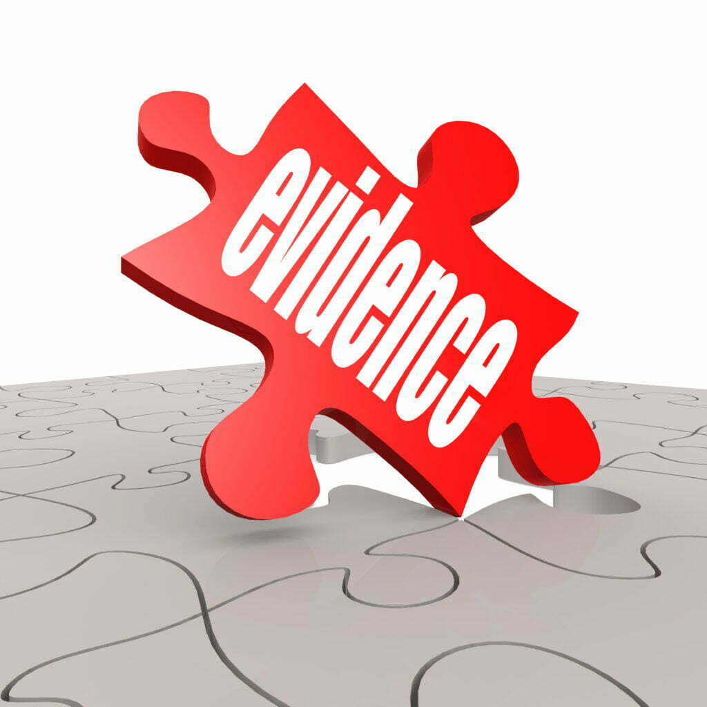 What Is the Evidence Needed for My Social Security Case? 20084922 Evidence Word With Puzzle Background 1024x1024