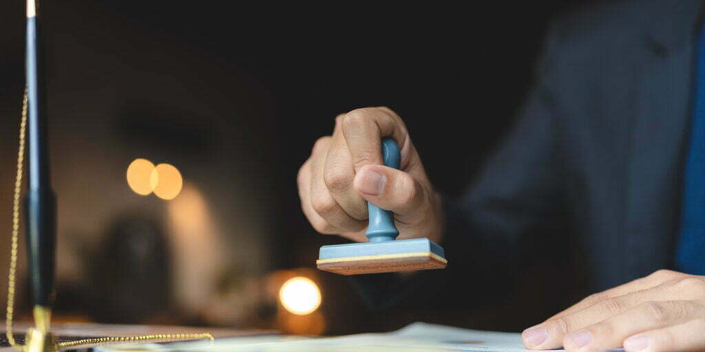 What is a Board Certified Specialist in Workers' Compensation? Hand Stamping With Approved Stamp On Certificate D 2022 09 29 13 29 09 Utc 1 1024x512
