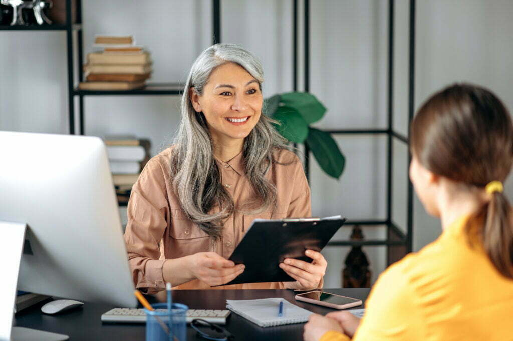 What Should Your Employer Do If You Get Hurt At Work? Mature Employer Hr Manager Woman Job Seeker Interv 2022 08 24 16 22 06 Utc 1024x681
