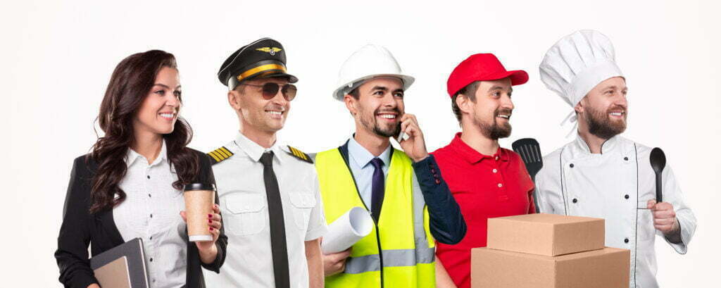 Does Workers' Compensation Cover All of Your Jobs? Happy People Of Various Occupations On White Backg 2022 11 23 00 46 00 Utc 1024x409
