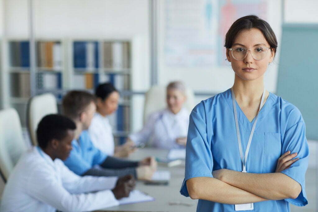 Young Nurse Posing In Clinic 2021 09 24 04 07 48 Utc 1024x683