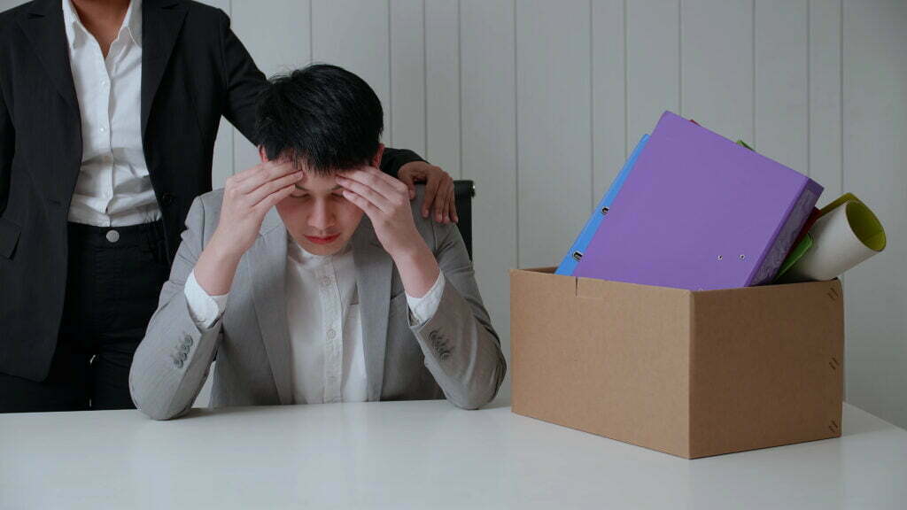 Is Your Employer Allowed to Terminate You Following a Workers' Comp Claim? Young Businessman Is Stressed Because Of Being Fir 2022 12 16 03 18 15 Utc 1024x576