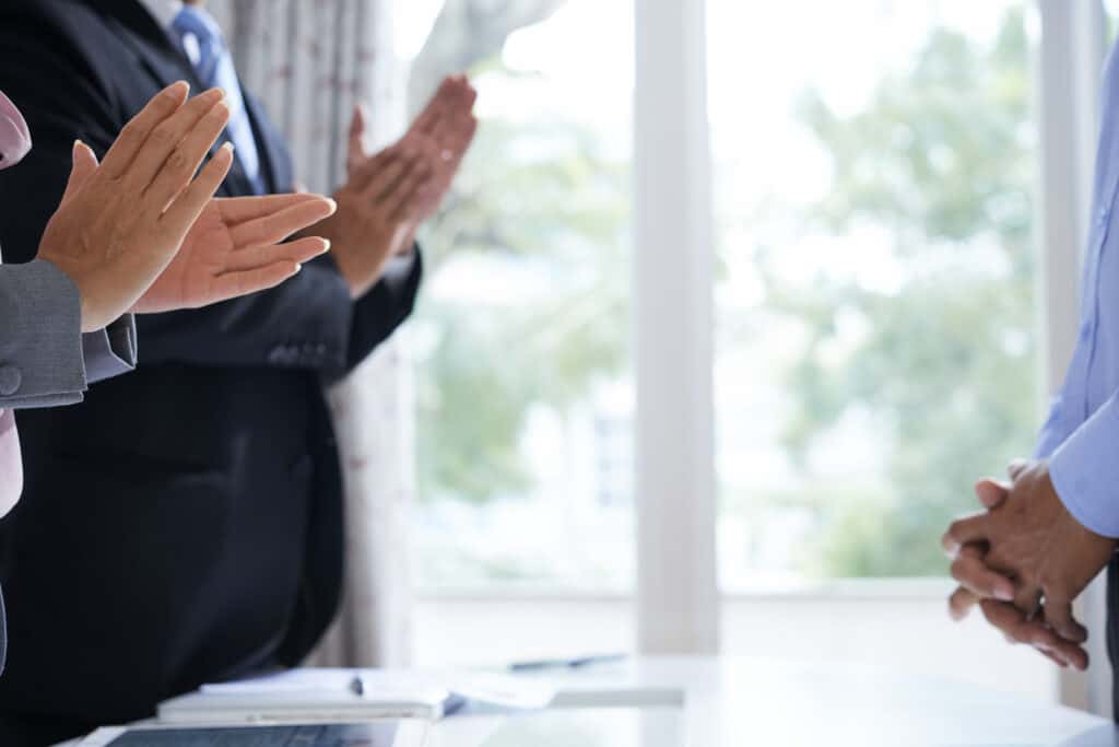 You Just Started Working Here Last Month. How Do They Figure Out Your Average Weekly Wage as a New Employee? Business People Congratulating New Employee 2021 09 24 03 55 06 Utc 1024x683
