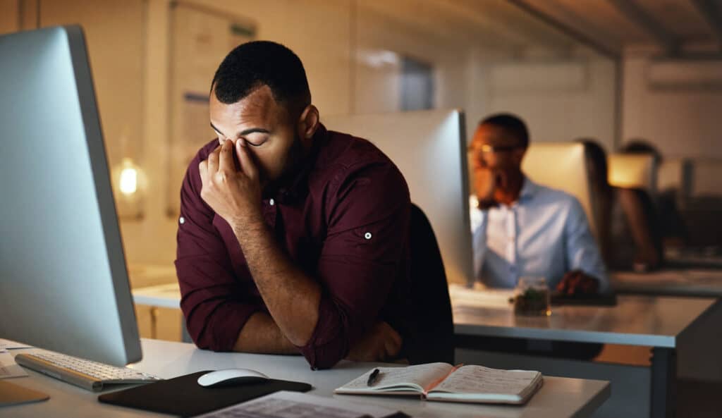 Can an Employer Make You Do a Fake Job? Shot Of A Young Businessman Looking Stressed Out W 2022 09 30 21 13 58 Utc 1024x593